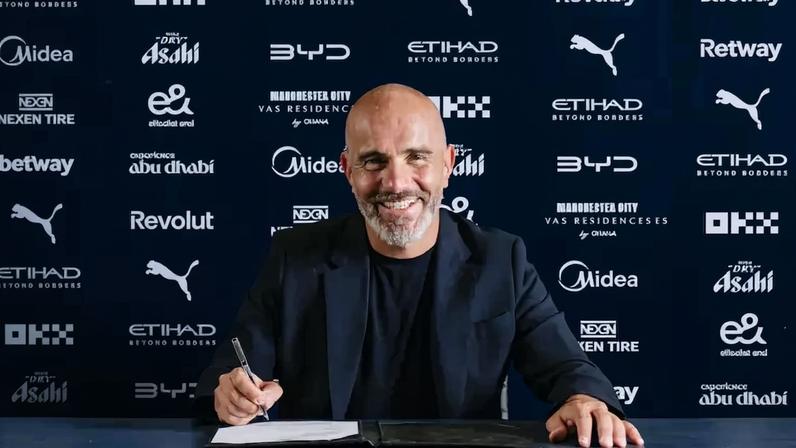 Enzo Maresca é o novo técnico do Manchester City.