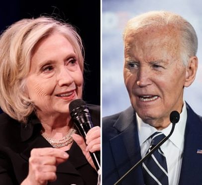 Hillary Clinton afirma que Biden impediu vitória Democrata em 2024