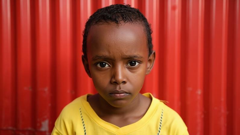 Abdiqadir Salah has shrapnel in his back and thigh but treatment costs $1,000. His mother says: ‘What’s worse than being [unable to] do anything for [my] wounded children?’