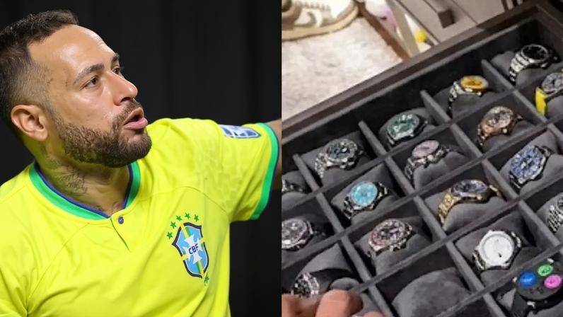 Mais de R$ 21 milhões na mala: Neymar leva 9 relógios de luxo para Copa do Mundo; Patek de ouro branco e diamantes baguette e Rolex com madrepérola estão na lista; veja!.