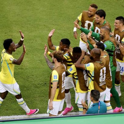 Brasil vence a Escócia com Vinícius Júnior e garante a liderança