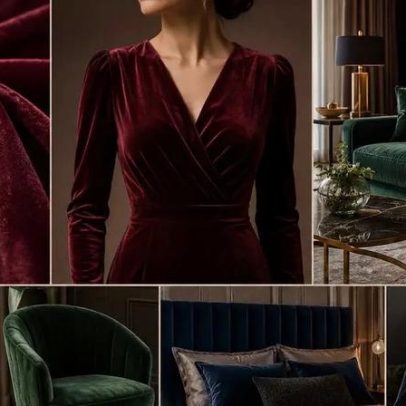 Veludo: tecido que atravessa séculos e continua símbolo de elegância