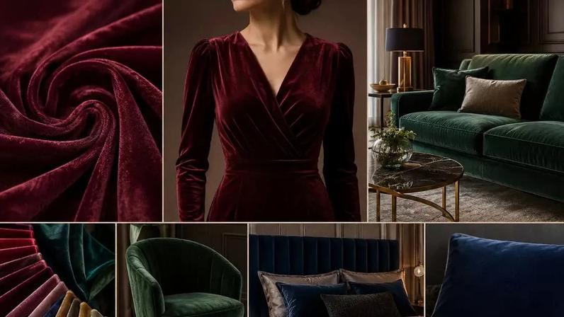 Veludo: tecido que atravessa séculos e continua símbolo de elegância