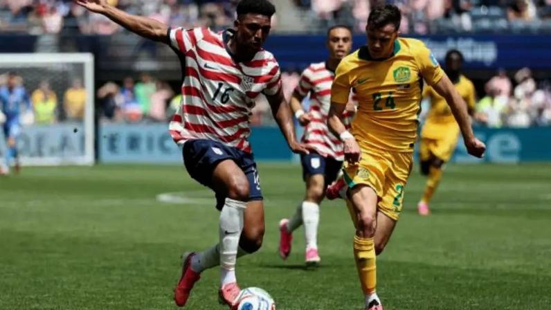 Freeman saiu correndo para celebrar o gol dos Estados Unidos –