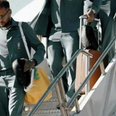 Uniforme cinza da Seleção Brasileira vira meme durante embarque para a Copa