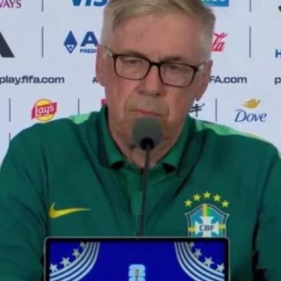 Ancelotti evita falar sobre substituto de Raphinha e mira repetição ao Haiti