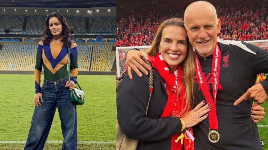 Da esquerda para a direita, Luciele Camargo e Andrea e Taffarel