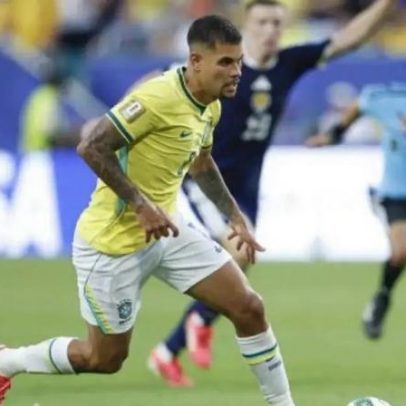 Bruno Guimarães percorre maior distância na vitória do Brasil