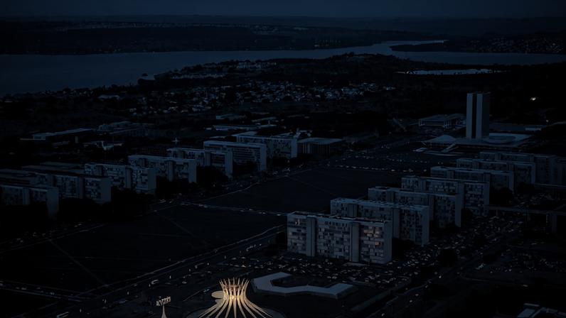 Vista aérea da Esplanada dos Ministérios, em Brasília (DF)