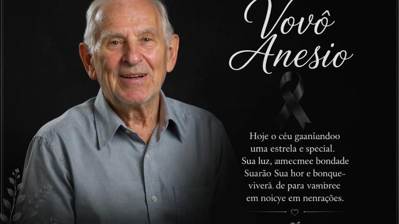 O influenciador digital Anezio Fiori, conhecido carinhosamente por milhões de internautas como Vovô Anésio, morreu aos 88 anos