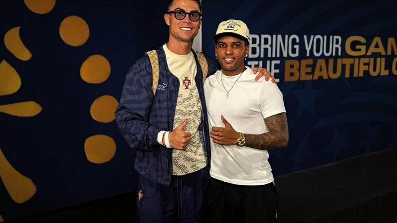 Rodrygo compartilha encontro com Cristiano Ronaldo na Copa do Mundo