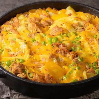 Macarrão cremoso e gratinado: receita prática e saborosa