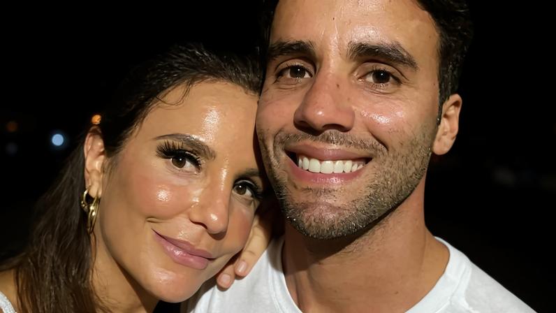 A cantora Ivete Sangalo e o marido Daniel Cady