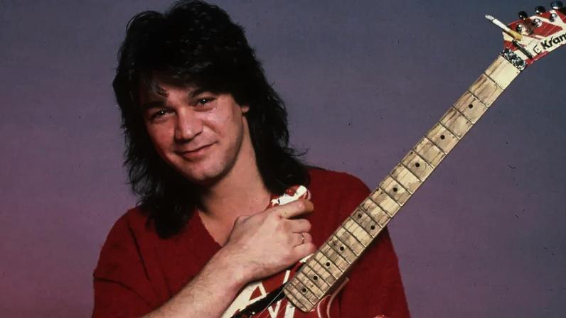 O guitarrista Eddie Van Halen em 1986