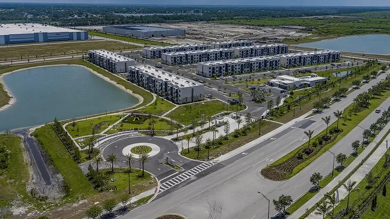 Empreendimento construído pela Resia, subsidiária da MRV&Co nos EUA, na Flórida: mudança de mercado