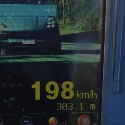 Motorista é flagrado a quase 200 km/h na BR-290