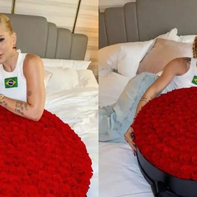 Virginia Fonseca recebe buquê de R$ 11 mil e revela técnica das rosas eternas