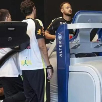 Neymar usa esteira com tecnologia da NASA para tratar lesão na panturrilha