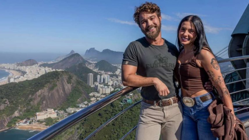 Ana Castela e Gael (André Luiz Frambach), de 'Coração Acelerado'. Novela não será exibida nesta segunda, 15, devido aos jogos da Copa do Mundo.