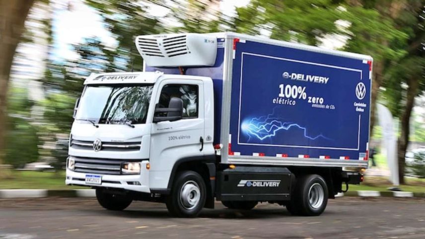 Em maio de 2026, apenas 28 caminhões elétricos foram emplacados no Brasil | Volkswagen/Divulgação