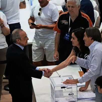 Florentino Pérez é reeleito no Real Madrid e anuncia retorno de Mourinho