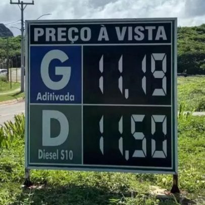 Gasolina ultrapassa R$ 11 após reajuste em Fernando de Noronha