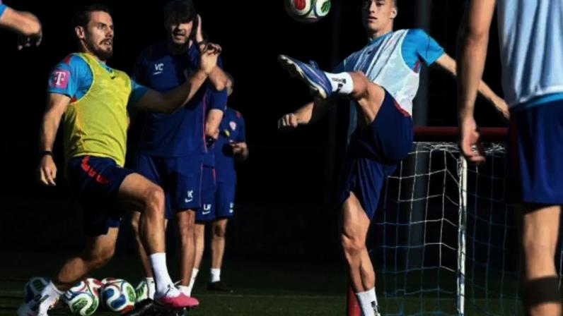 Atividade de preparação dos jogadores da Bélgica –