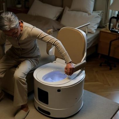 Vaso sanitário robótico percorre a casa, sem reformas necessárias