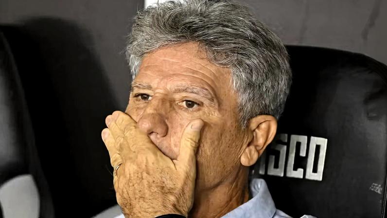 Renato Gaúcho em Vasco x Bragantino — Foto: André Durão