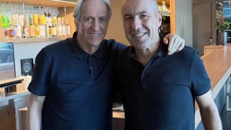 Jorge Jesus e Marcos Braz em encontro no RJ –