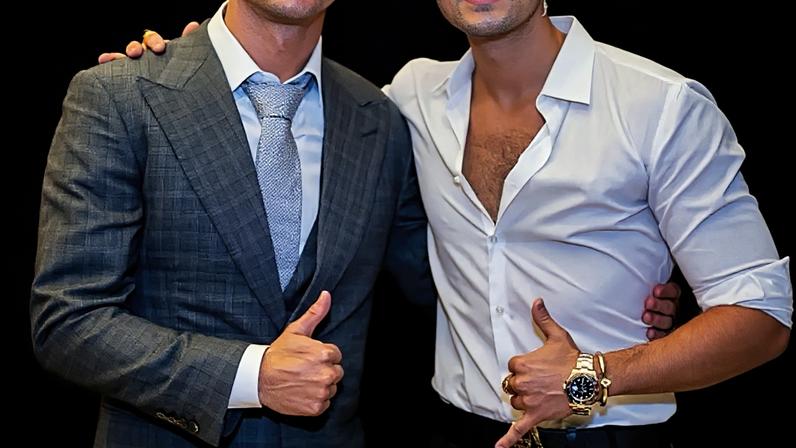 Cristiano Ronaldo e Luan Santana —