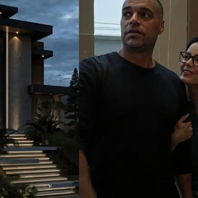Mansão de Luciele Di Camargo e Denílson em Barueri passa por reforma