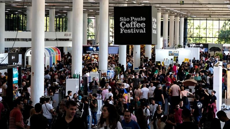 Edição de 2024 do São Paulo Coffee Festival, no pavilhão da Bienal