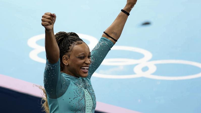 Rebeca Andrade foi campeã em Paris em 2024