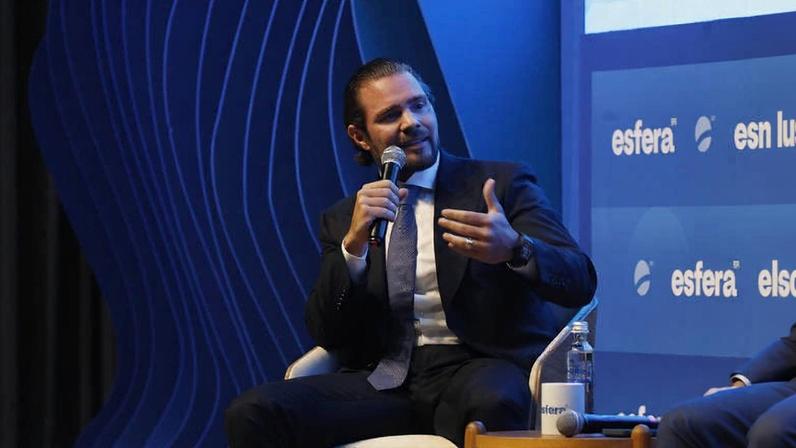 Daniel Vorcaro, dono do Banco Master, durante seminário organizado pela Esfera Brasil, em São Paulo