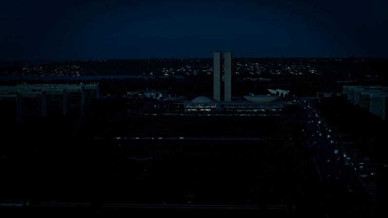 Esplanada dos Ministérios, em Brasília, com o Congresso Nacional ao fundo