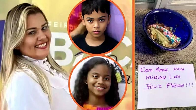 Jordélia Pereira Barbosa, de 36 anos, ainda escreveu um bilhete presenteando o chocolate.