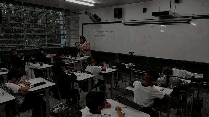 Alunos do 2º ano do ensino fundamental em escola municipal de São Paulo (SP)