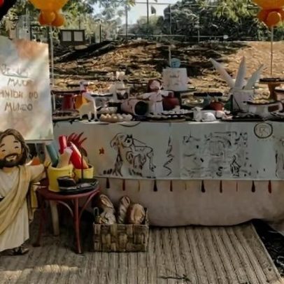 Menino de 6 anos escolhe Jesus como convidado de honra em aniversário