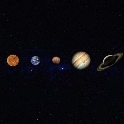 Enfileiramento de planetas e da Lua fica visível nos céus