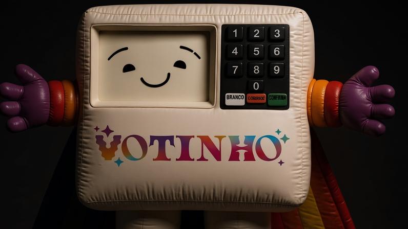 O mascote Votinho foi inspirado no personagem Zé Gotinha