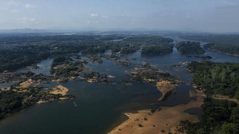 Casa de força da hidrelétrica de Belo Monte, no rio Xingu; usina entrou em operação há 10 anos