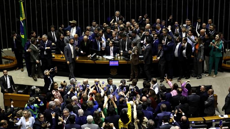 Fachada do Palácio do Congresso Nacional, em Brasília, sede da Câmara dos Deputados e do Senado Federal.