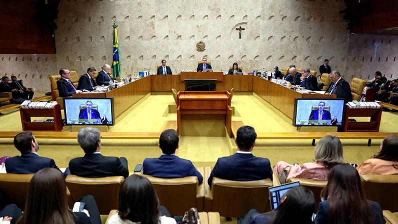 O plenário do STF (Supremo Tribunal Federal)