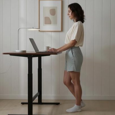 Trabalho híbrido aumenta demanda por mesas ergonômicas