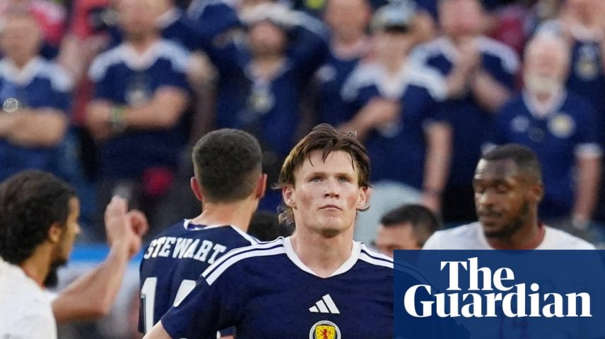 Scotland’s Scott McTominay looks dejected after the match