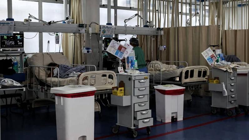 Leitos de UTI no Hospital M´Boi Mirim, instituição municipal administrada pelo Einstein, na zona sul de São Paulo