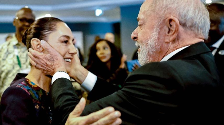 Lula se encontrou com a presidente do México, Claudia Sheinbaum, em 2025