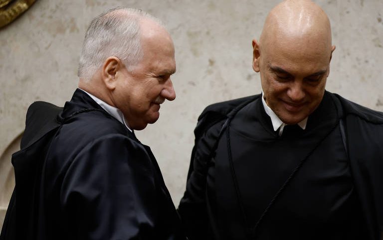 Fachin e Moraes participam da cerimônia de posse dos dois ministros como presidente e vice do STF