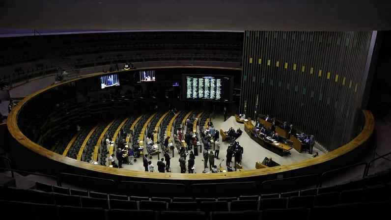Plenário da Câmara dos Deputados durante sessão de votação